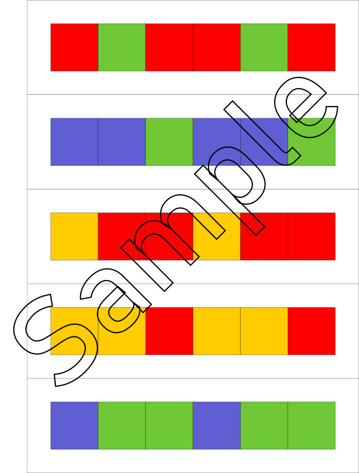 Pattern Cards for 1" Colored Tiles | Hands-On Learning Resource