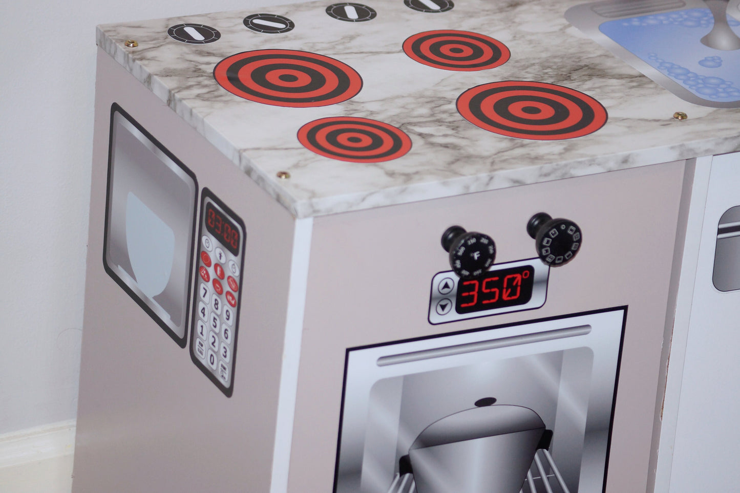Microwave Vinyl Play Kitchen Decal