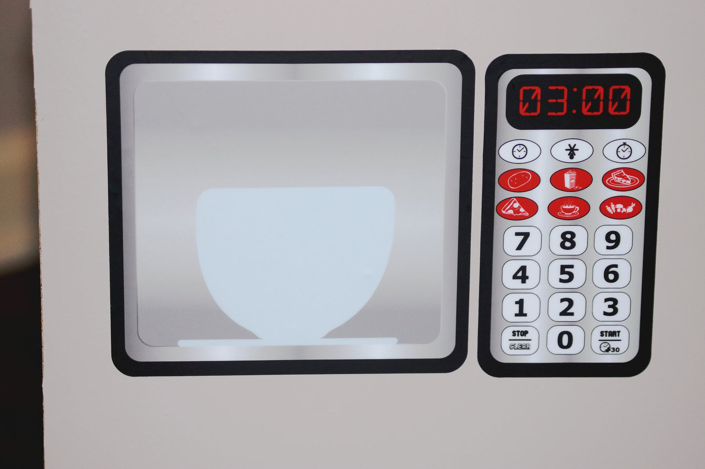 Microwave Vinyl Play Kitchen Decal