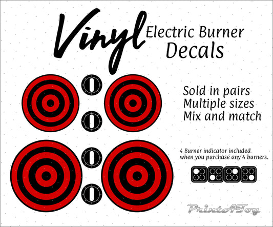 Vinyl Stove Play Kitchen Decals