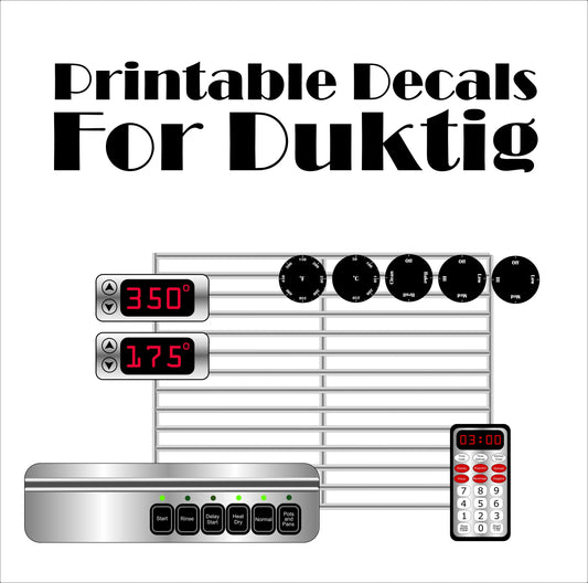 Duktig Ikea Dramatic Play kitchen Decals