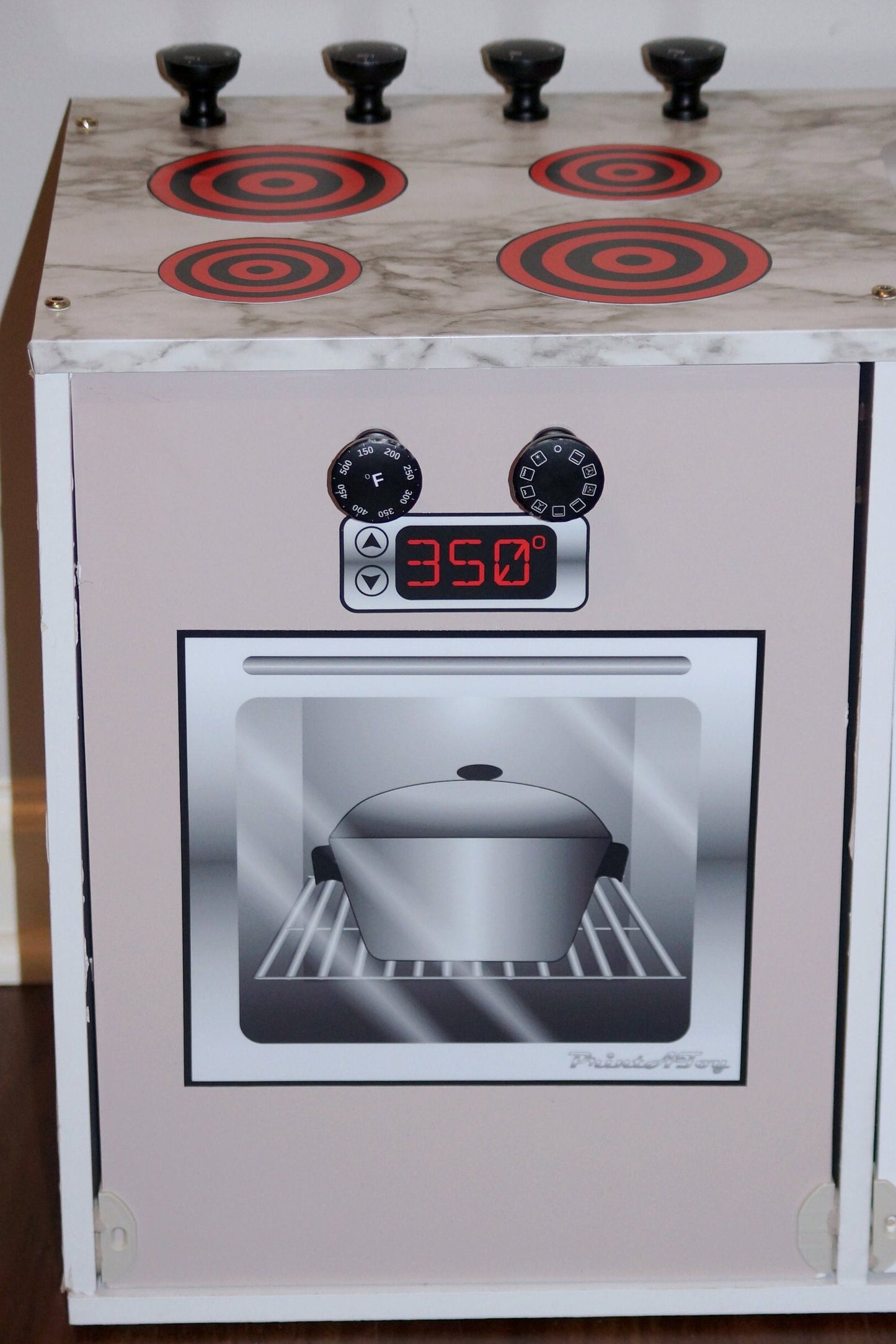 Vinyl Electric Stove Play Kitchen Decals