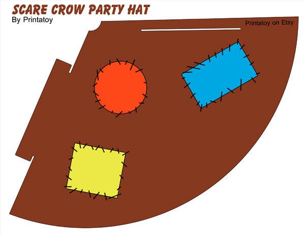 Scarecrow Party Hat