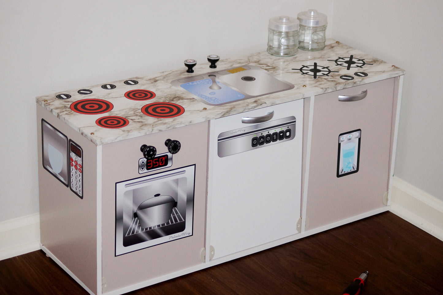 Microwave Vinyl Play Kitchen Decal
