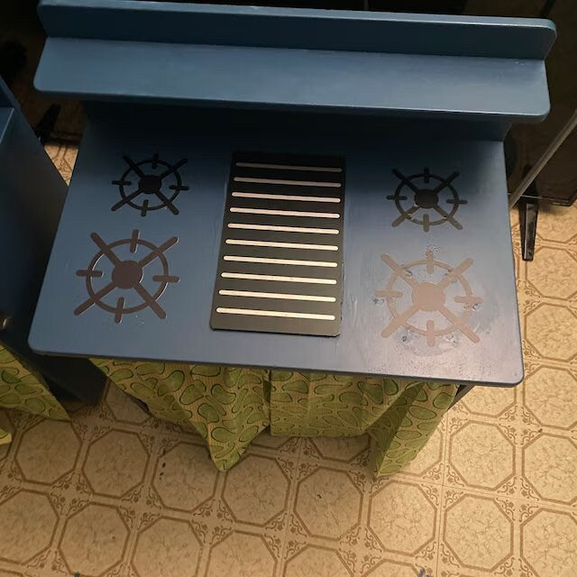 Gas Stove Top Vinyl Play Kitchen Decals