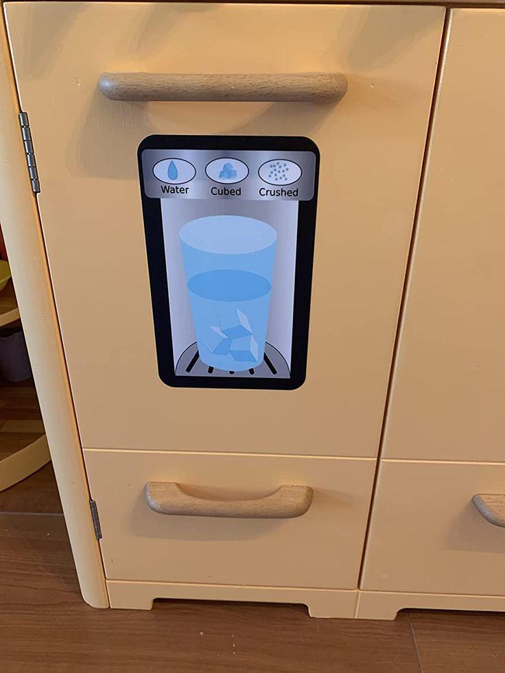 Vinyl Ice Maker/Water Dispenser Play Kitchen Decal