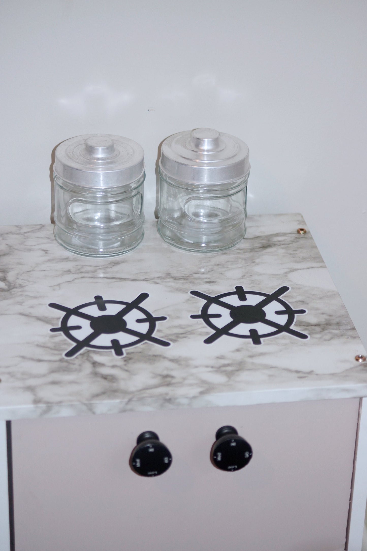 Gas Stove Top Vinyl Play Kitchen Decals