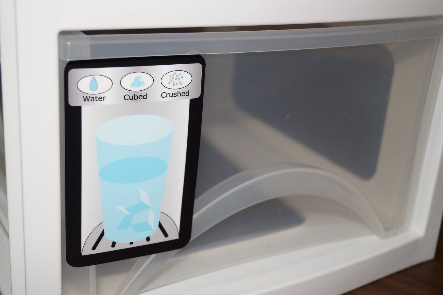 Vinyl Ice Maker/Water Dispenser Play Kitchen Decal