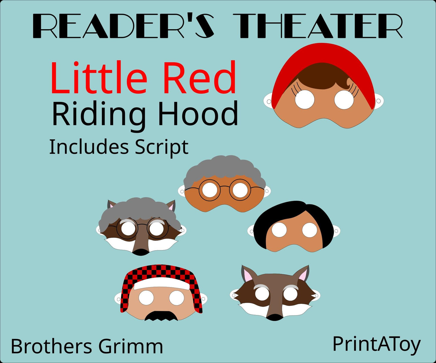 Little Red Riding Hood Reader’s Theater Script with Printable Masks