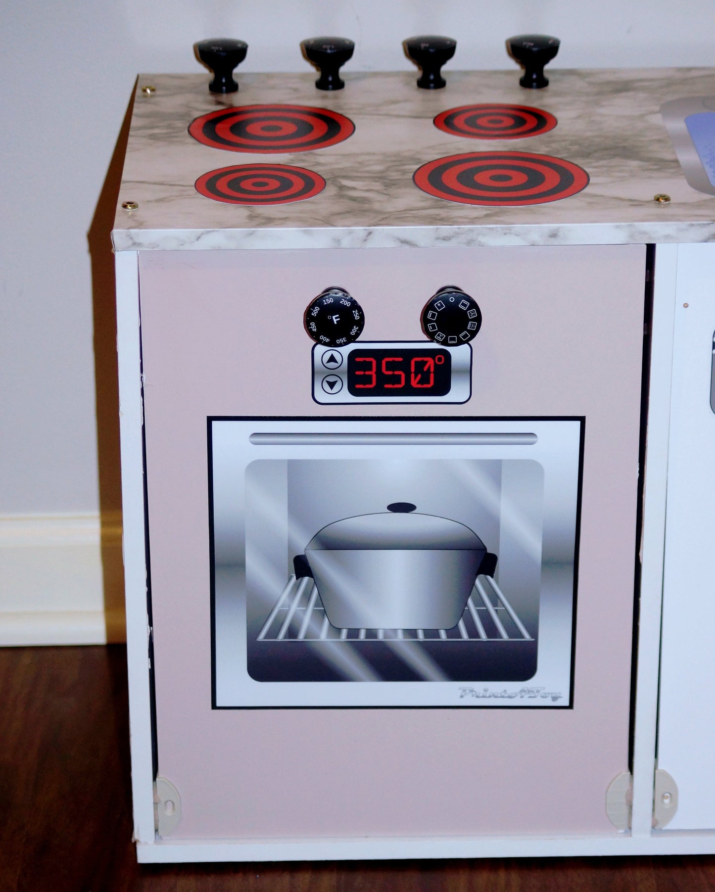 Vinyl Stove Play Kitchen Decals