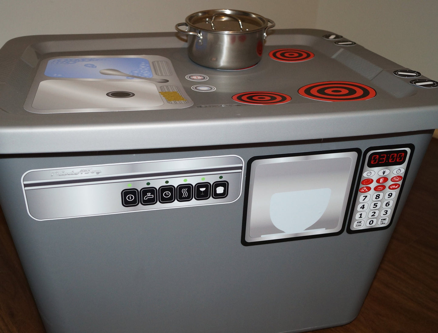 Microwave Vinyl Play Kitchen Decal