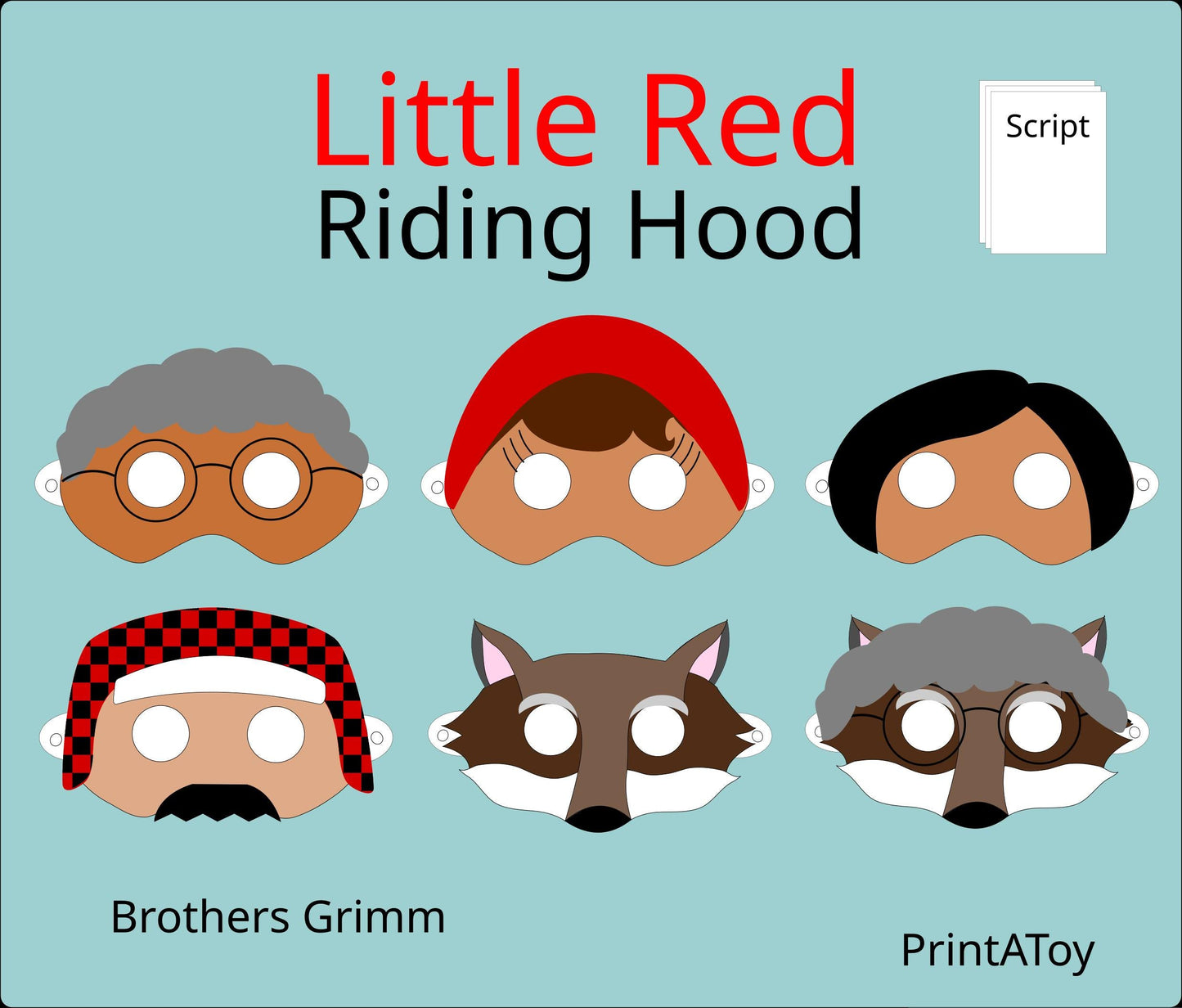 Little Red Riding Hood Reader’s Theater Script with Printable Masks