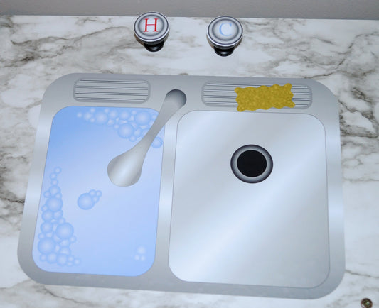 Sink Play Kitchen Vinyl Decal