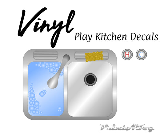 Sink Play Kitchen Vinyl Decal