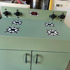 Gas Range Printable Stovetop Burners