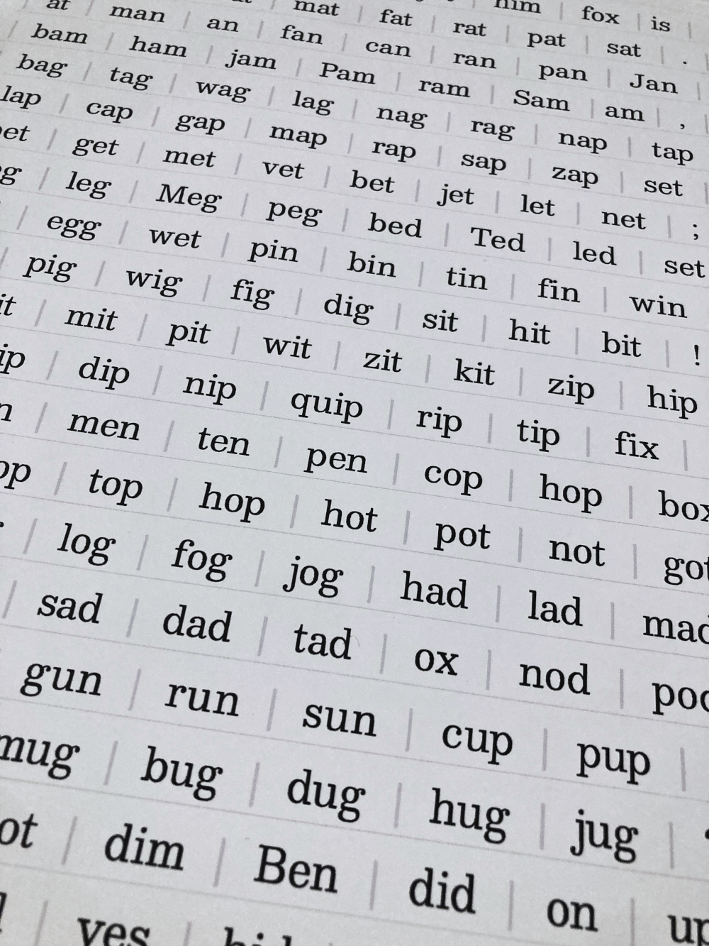 Printable Magnetic Story/Poetry Tiles CVC Word Set By PrintAToy