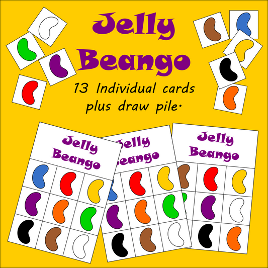 Jelly Beango. Bingo Game to Learn Color names For Preschoolers and Toddlers.