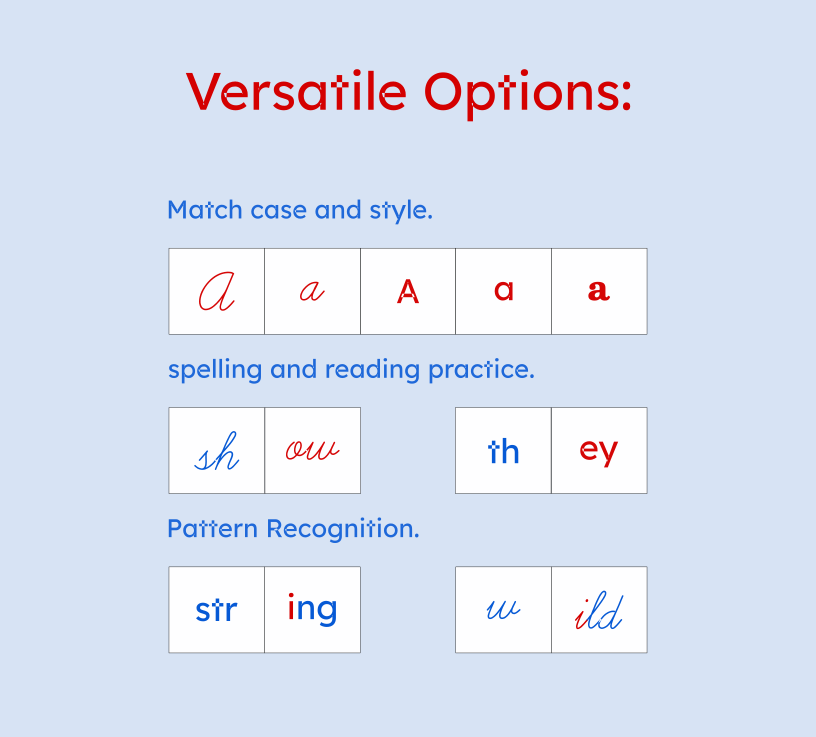 Printable Magnetic Movable Alphabet and Phonogram Tiles By PrintAToy