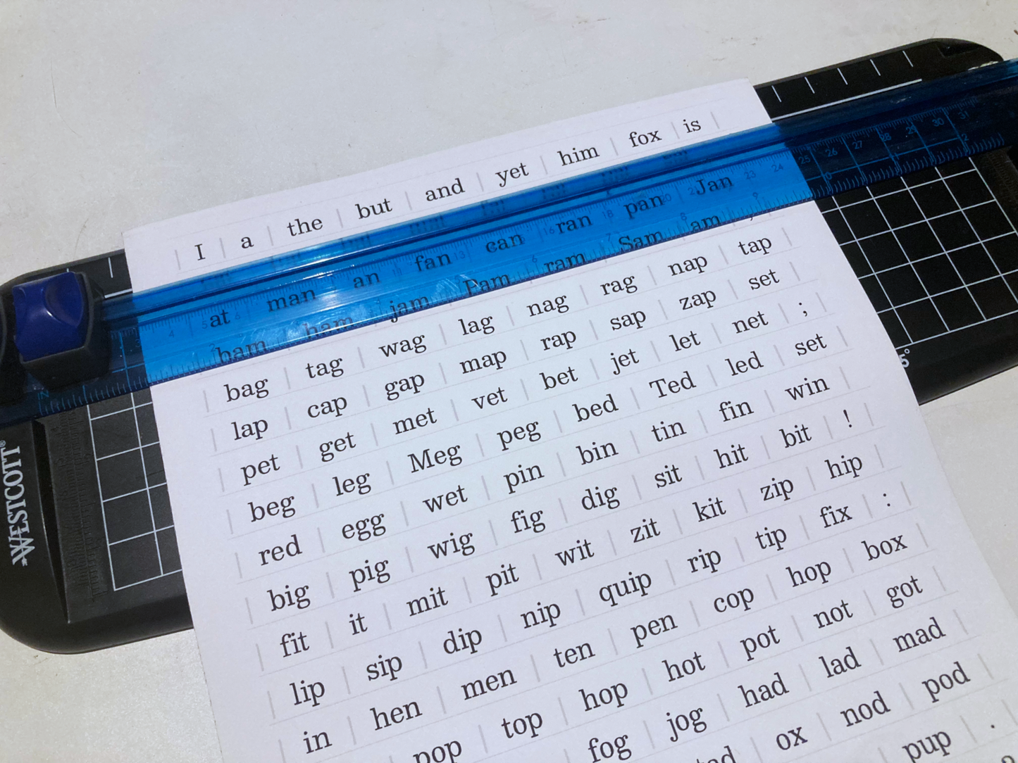 Printable Magnetic Story/Poetry Tiles CVC Word Set By PrintAToy