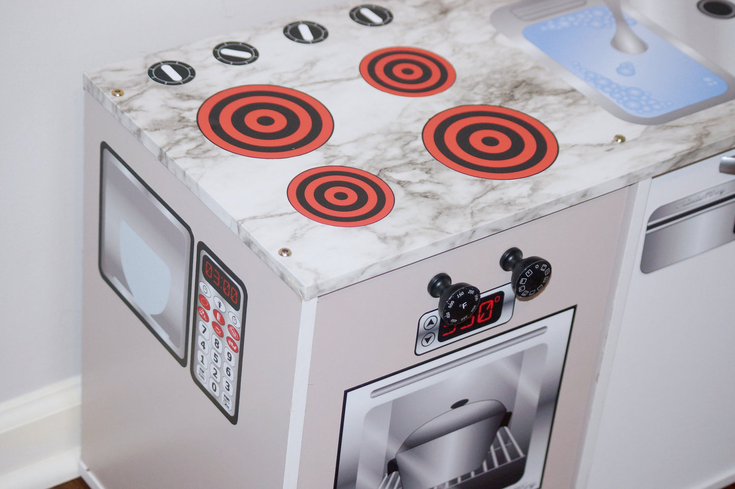 Vinyl Electric Stove Play Kitchen Decals