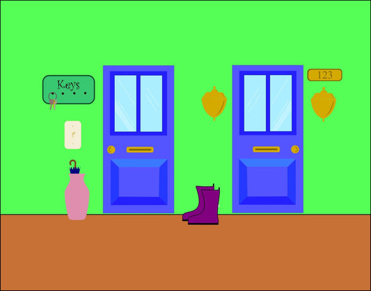 Dollhouse Entryway Printable