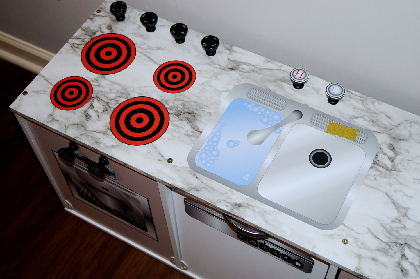 Vinyl Stove Play Kitchen Decals