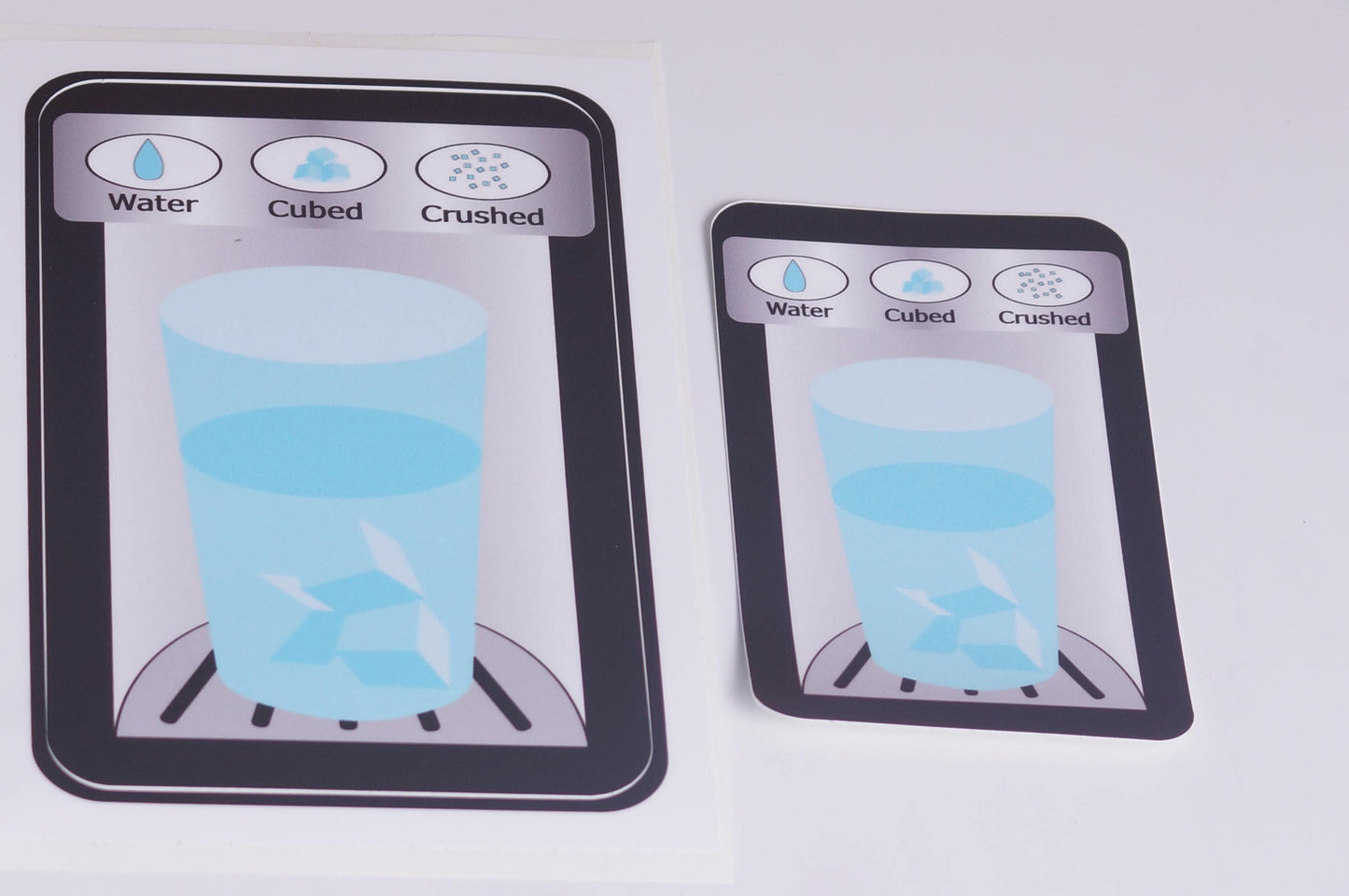 Vinyl Ice Maker/Water Dispenser Play Kitchen Decal