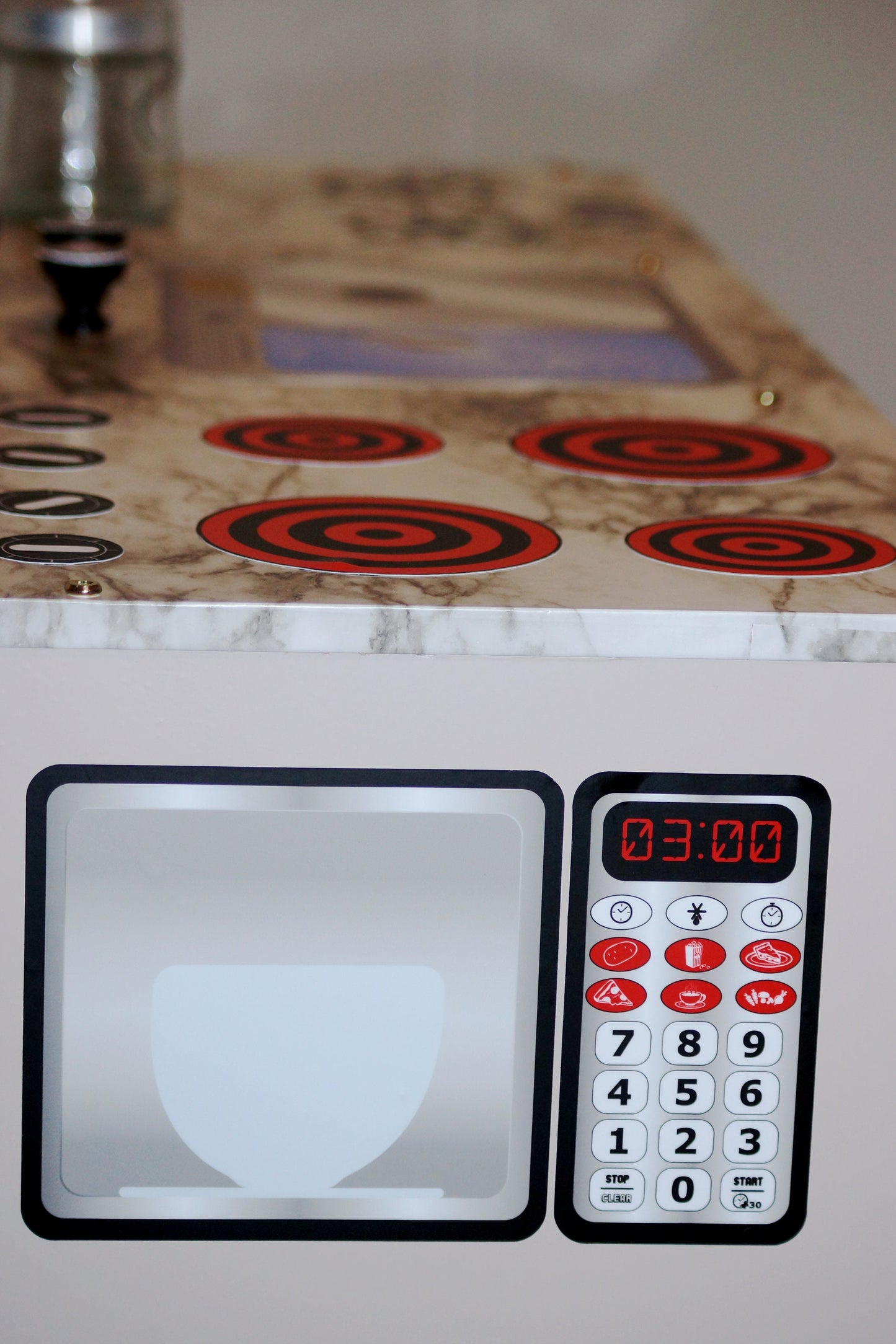 Microwave Vinyl Play Kitchen Decal