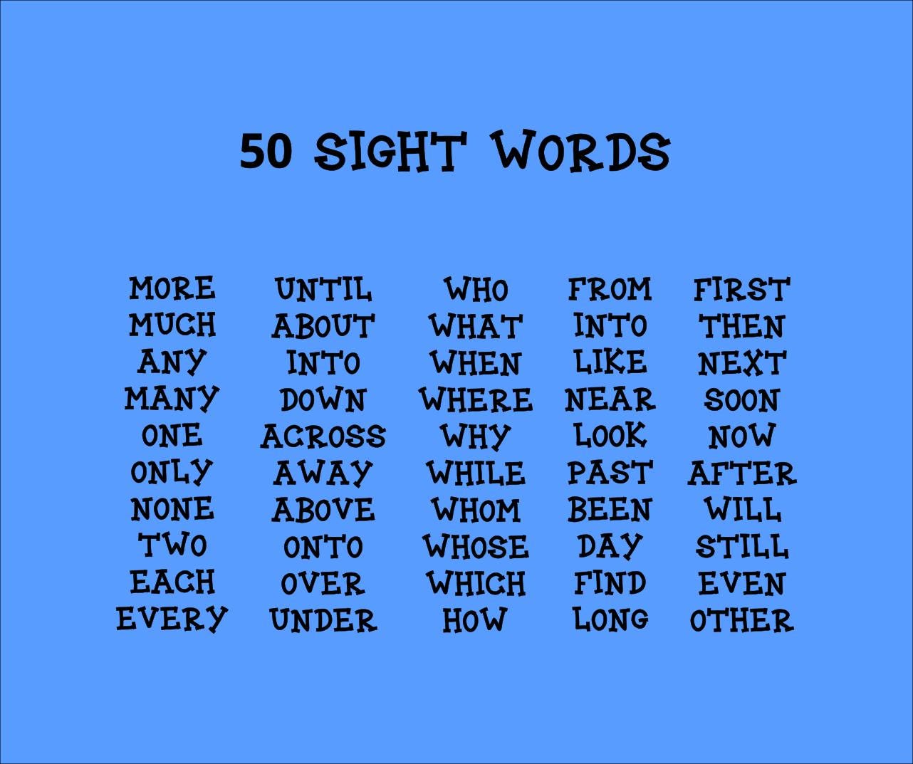 Sight Word Go Fish Game 4 Set Bundle