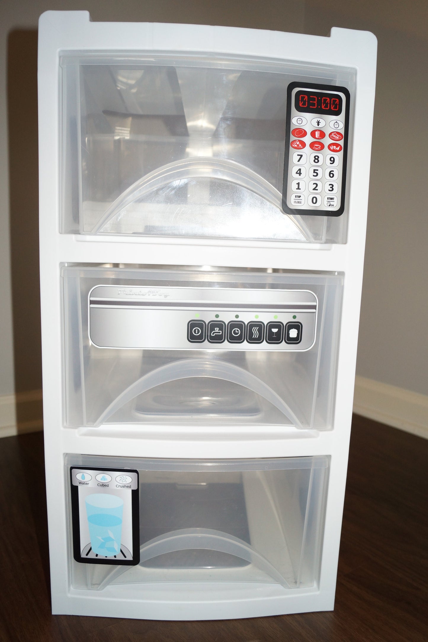 Vinyl Ice Maker/Water Dispenser Play Kitchen Decal