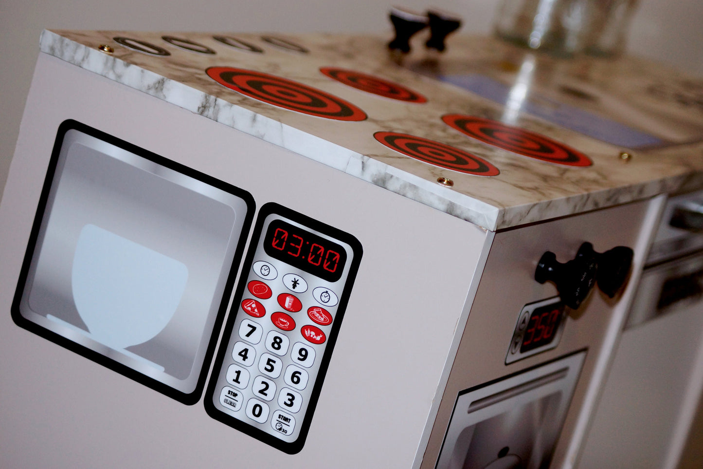 Microwave Vinyl Play Kitchen Decal