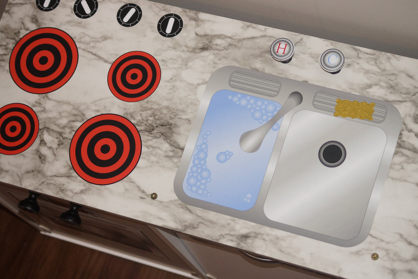 Sink Play Kitchen Vinyl Decal