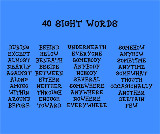 Sight Word Go Fish Game – Set 4: 40 Essential Words for Early Reading Fun