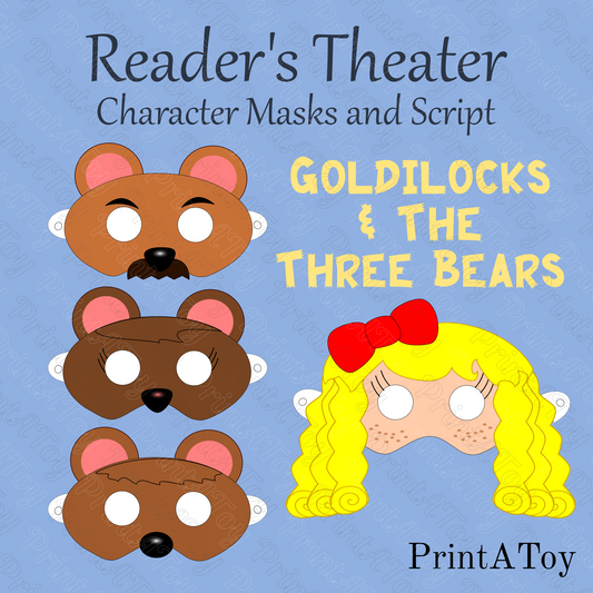 Goldilocks and the Three Bears Reader's Theater Masks