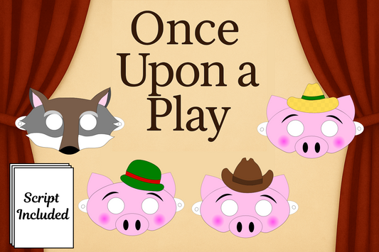 Three Little Pigs – Reader’s Theater Script & Printable Masks